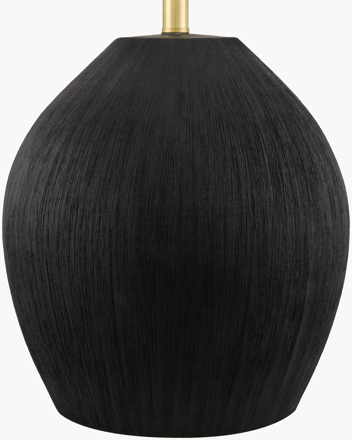Azina 27" Ceramic Table Lamp, Painted Black