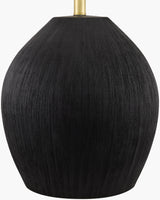 Azina 27" Ceramic Table Lamp, Painted Black
