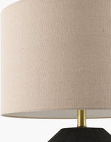 Azina 27" Ceramic Table Lamp, Painted Black