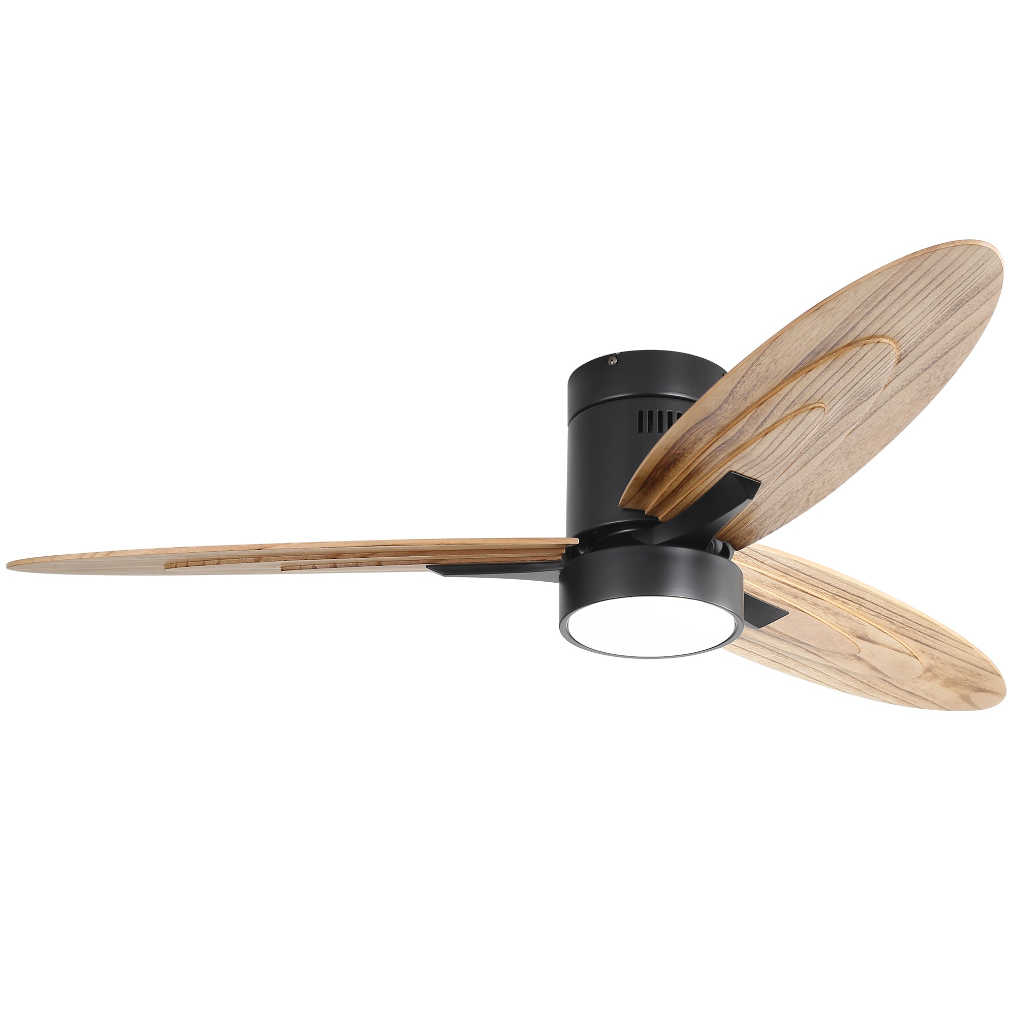 56 Inch Modern Design Flush Mount Ceiling Fan with Light