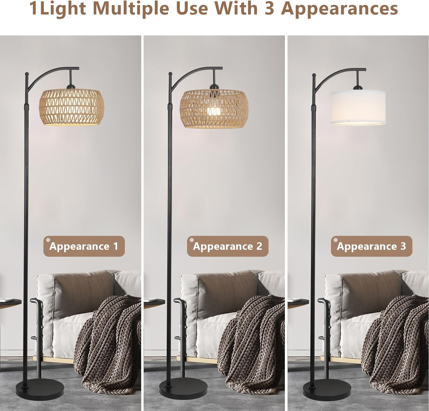 Arc Floor Lamp with Remote Control