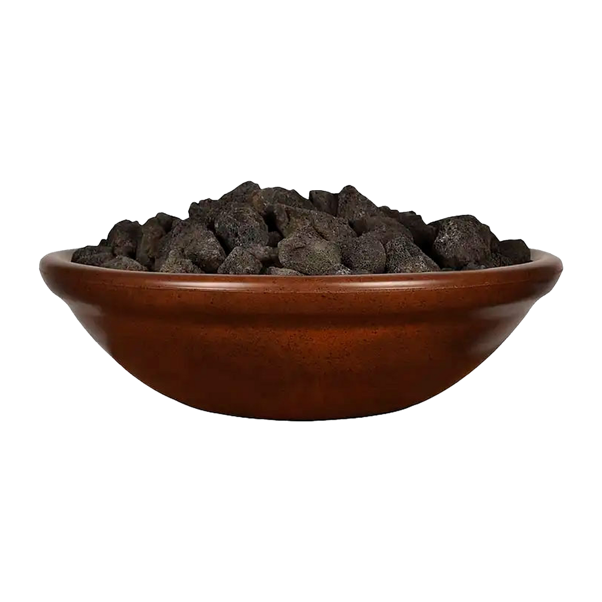 Fire by Design Banded Rim Round Concrete Gas Fire Bowl