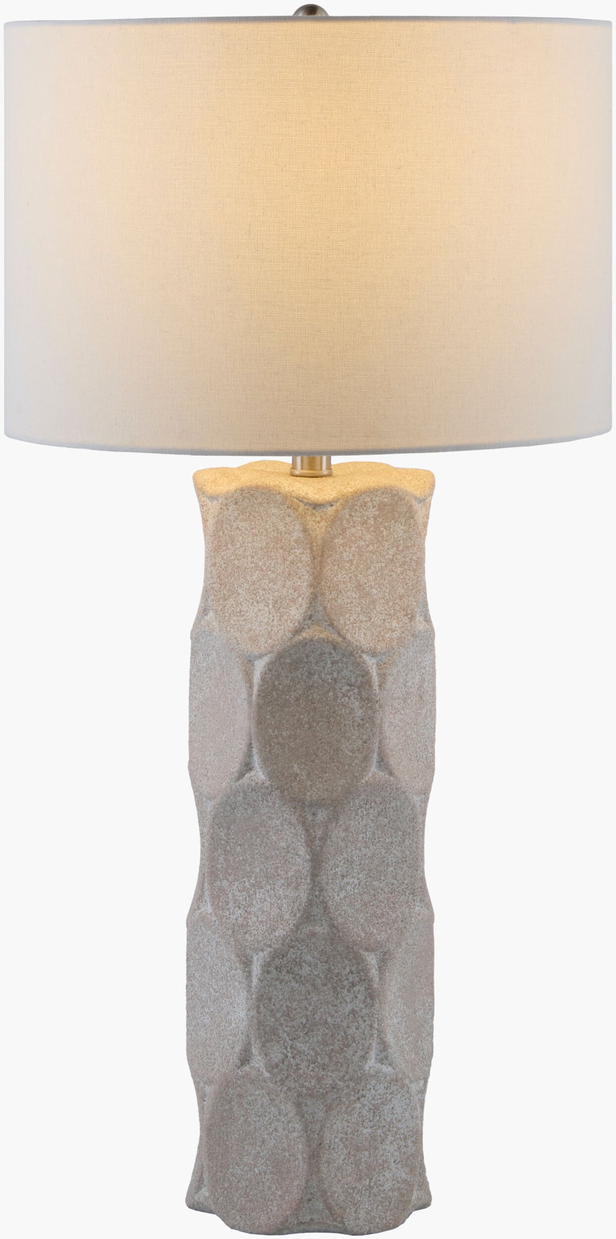 Bimbila 28" Ceramic Table Lamp, Glazed Gray