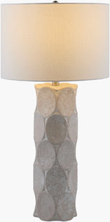Bimbila 28" Ceramic Table Lamp, Glazed Gray