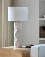 Bimbila 28" Ceramic Table Lamp, Glazed Gray
