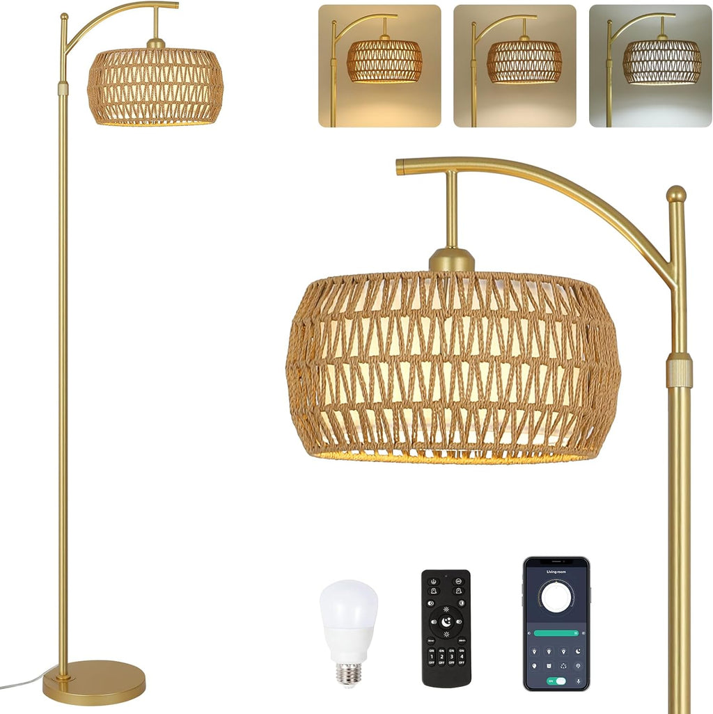 Arc Floor Lamp with 3 Color Temperatures