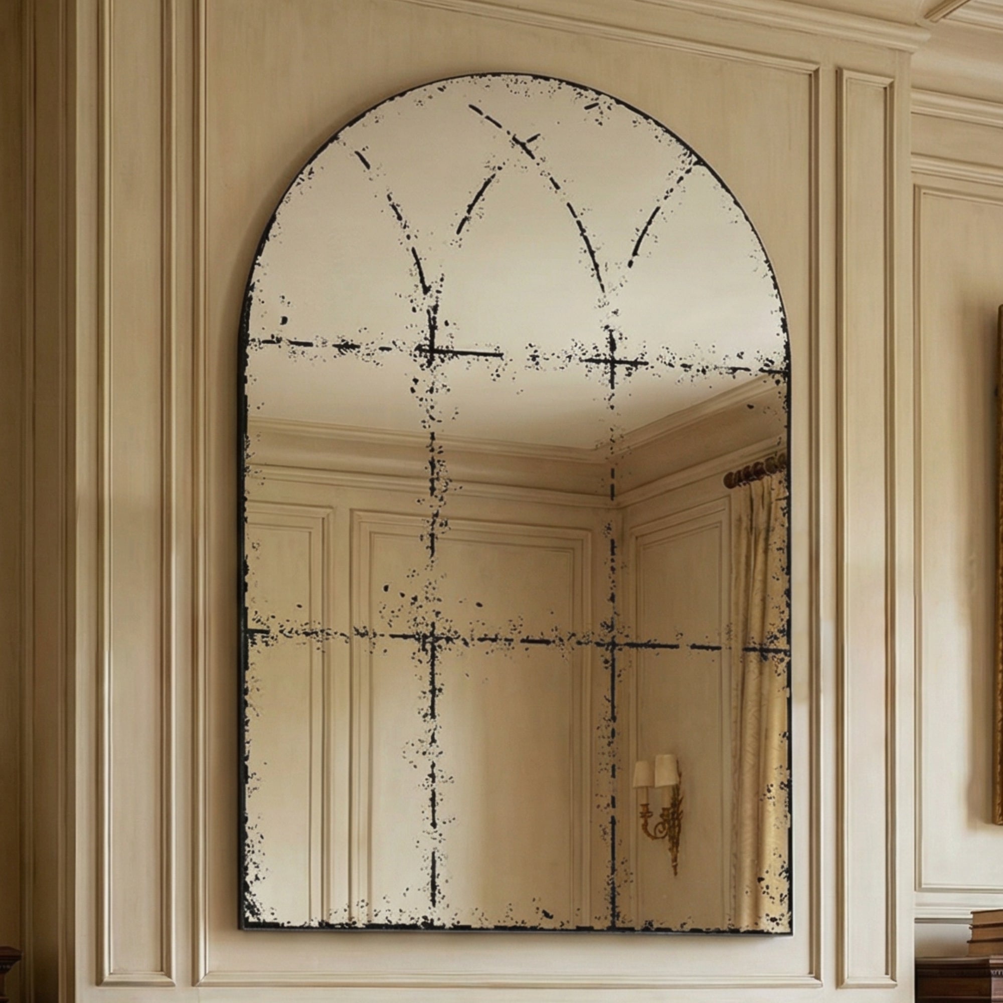 Luna Semicircular Frameless Mirror