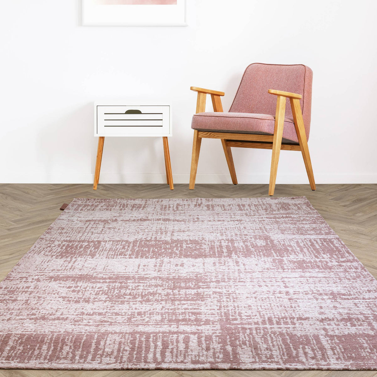 Beau Rug styled in a living room
