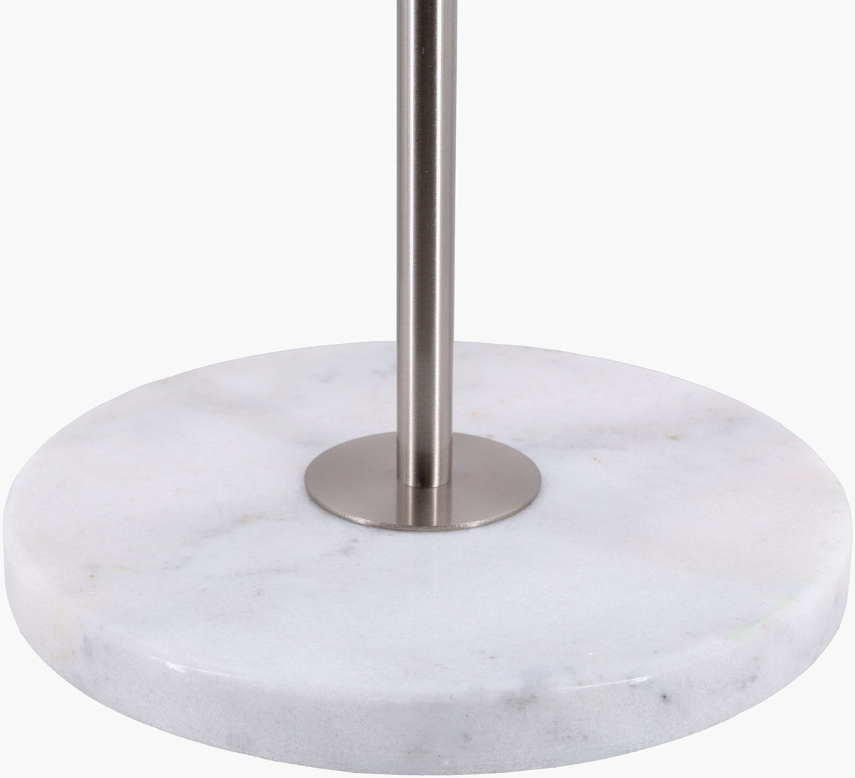 Becker 63" Iron Floor Lamp, Polished Metallic Silver