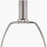 Becker 63" Iron Floor Lamp, Polished Metallic Silver