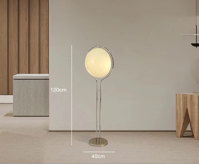 LumiSphere Art Deco LED Globe Floor Lamp