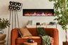 Amantii Panorama Deep 60" Linear Electric Fireplace — Built-In Recessed Flush Mount, Indoor/Outdoor