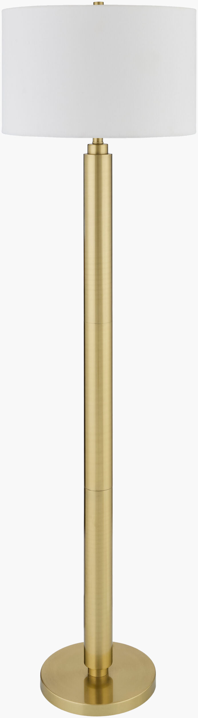 Bilyana 63" Iron Floor Lamp, Metallic Metallic Brass