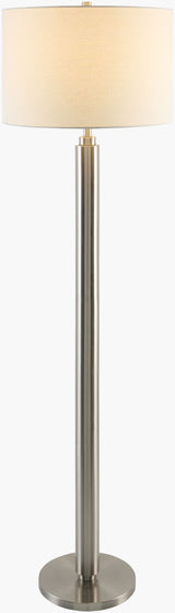 Bilyana 63" Iron Floor Lamp, Metallic Metallic Silver