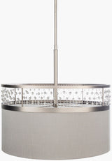 Bijou Steel Pendant Light, Antiqued Metallic Nickel