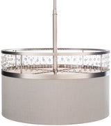 Bijou Steel Pendant Light, Antiqued Metallic Nickel