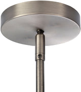 Bijou Steel Pendant Light, Antiqued Metallic Nickel