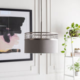 Bijou Steel Pendant Light, Antiqued Metallic Nickel