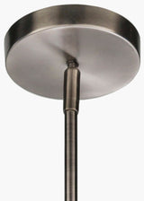 Bijou Steel Pendant Light, Antiqued Metallic Pewter