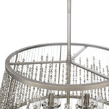 Bijou Steel Pendant Light, Antiqued Metallic Pewter