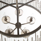 Bijou Steel Pendant Light, Antiqued Metallic Pewter