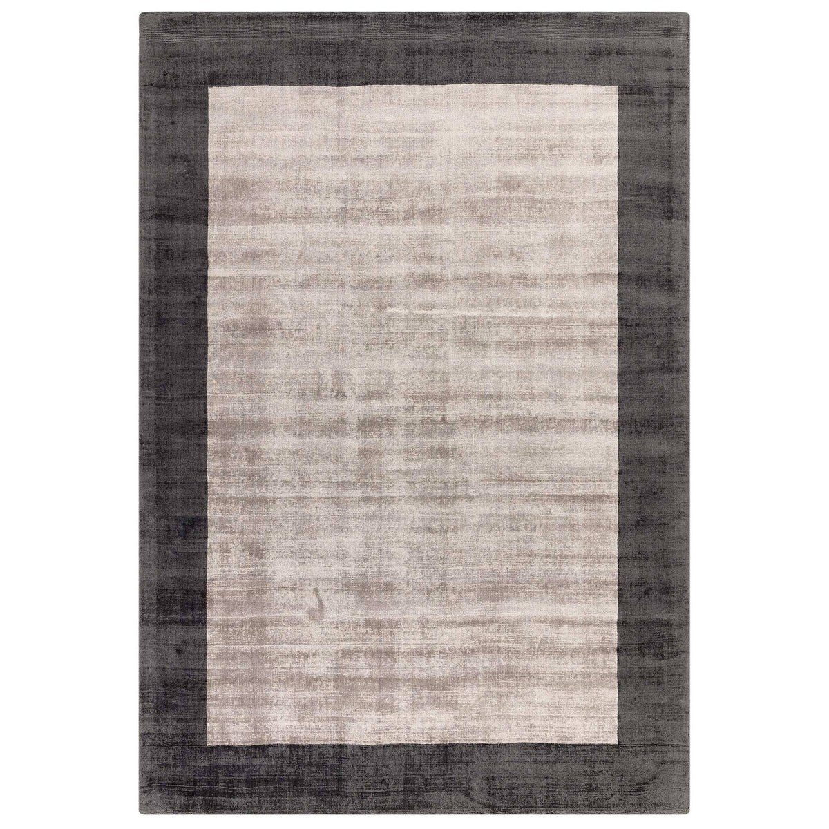 Blade Border Rug - Charcoal/Silver
