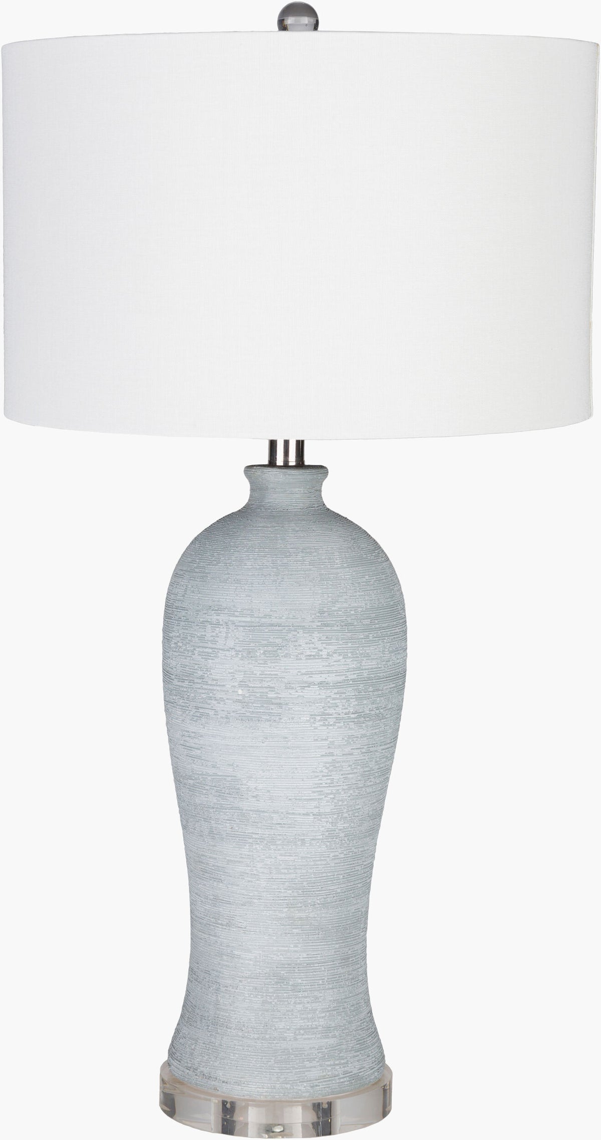 Blaine 31" Concrete Table Lamp, Hand Finished Light Gray