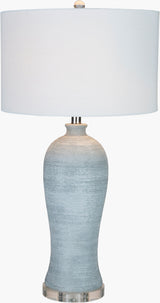 Blaine 31" Concrete Table Lamp, Hand Finished Light Gray