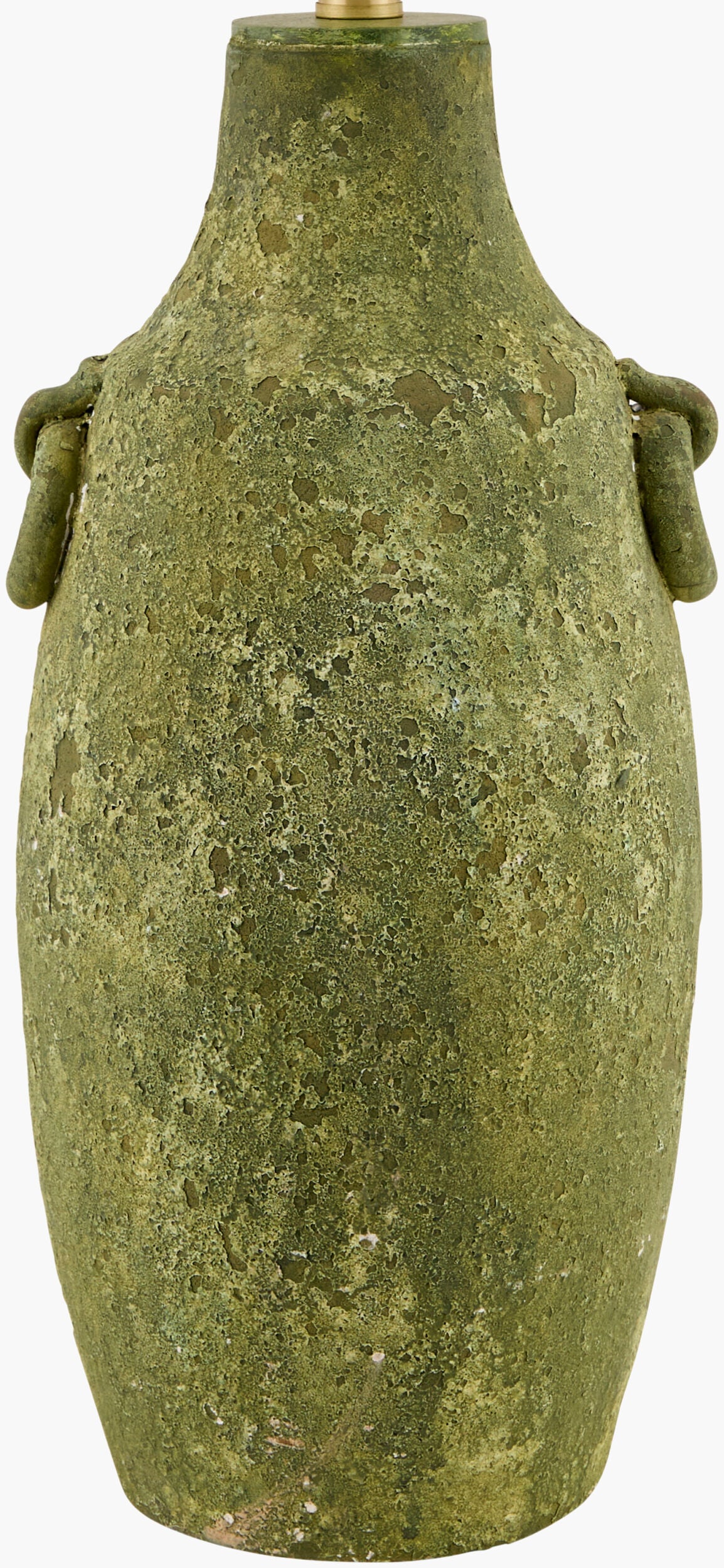 Beraliya 30" Ceramic Table Lamp, Hand Painted Green