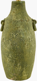 Beraliya 30" Ceramic Table Lamp, Hand Painted Green