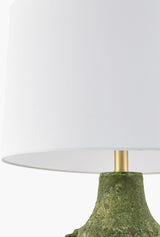 Beraliya 30" Ceramic Table Lamp, Hand Painted Green