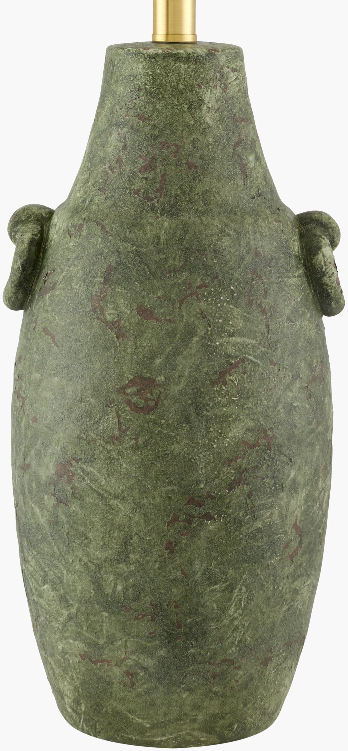 Beraliya 30" Ceramic Table Lamp, Hand Painted Green (BLI-002)