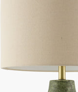Beraliya 30" Ceramic Table Lamp, Hand Painted Green (BLI-002)