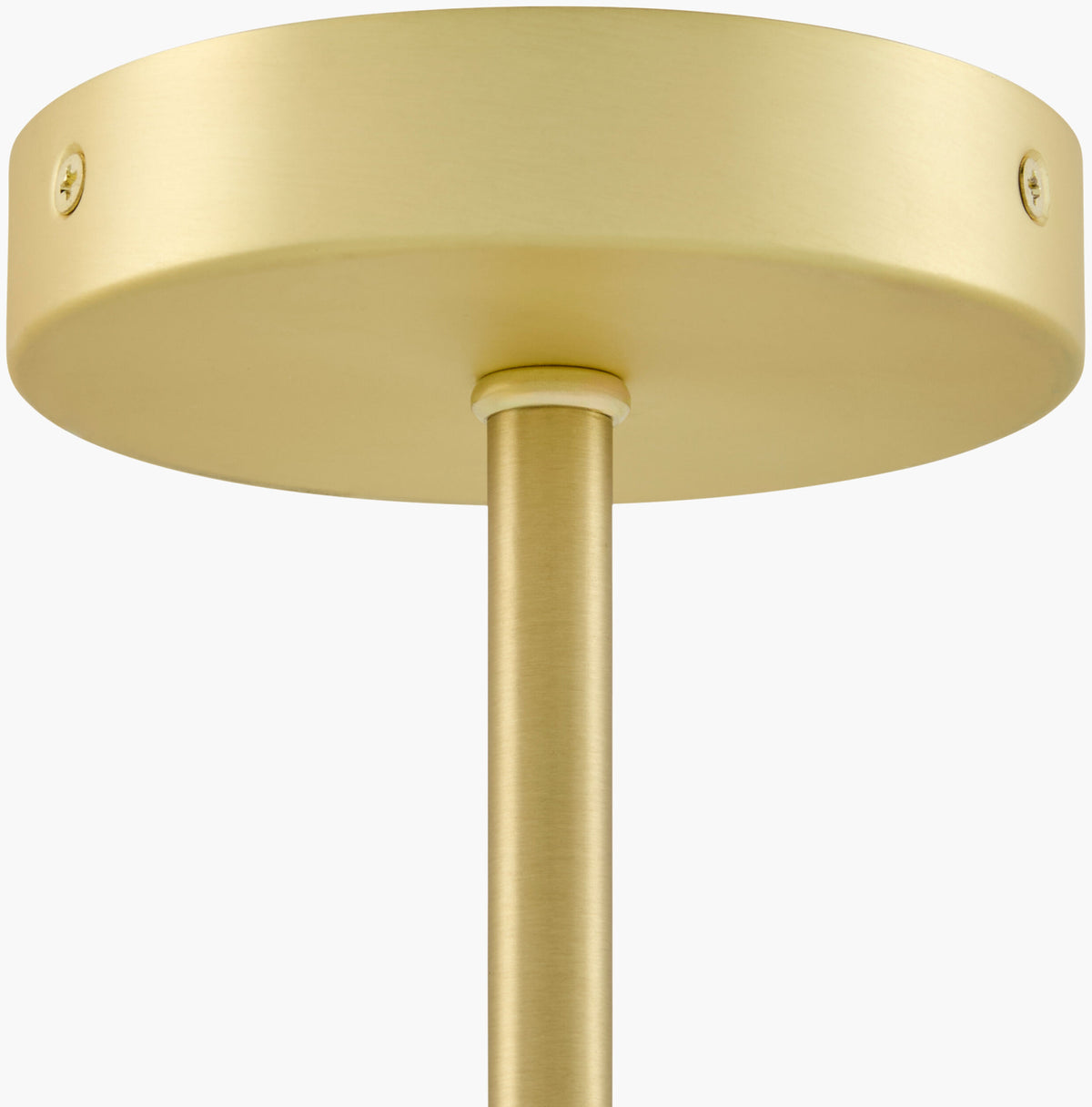 Bellaria Iron Chandelier, Electroplated Metallic Brass