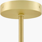 Bellaria Iron Chandelier, Electroplated Metallic Brass