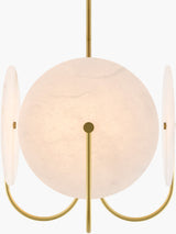 Bellaria Iron Chandelier, Electroplated Metallic Brass