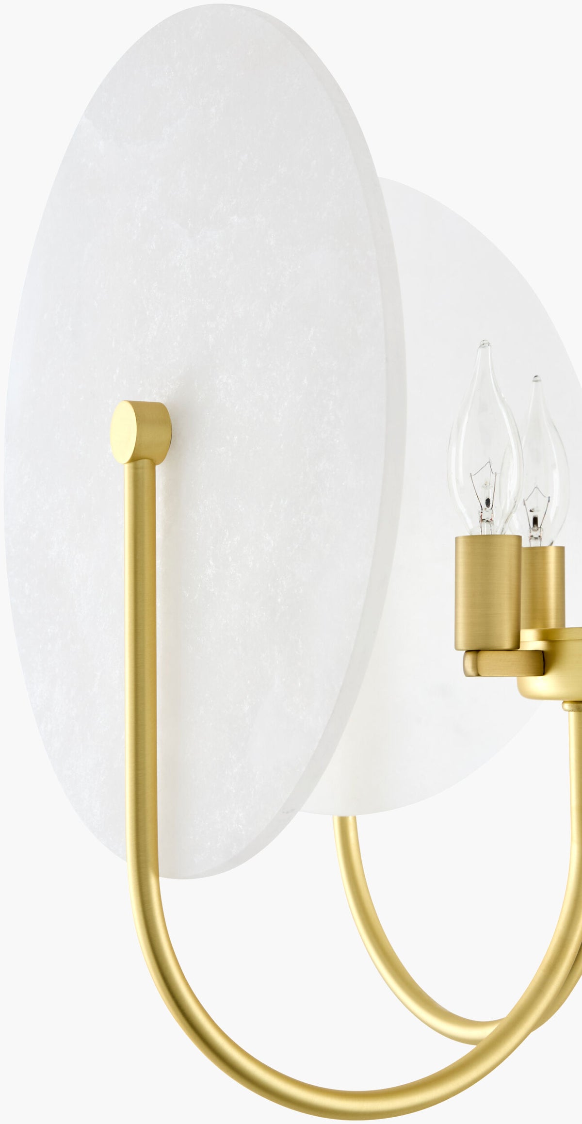 Bellaria Iron Chandelier, Electroplated Metallic Brass