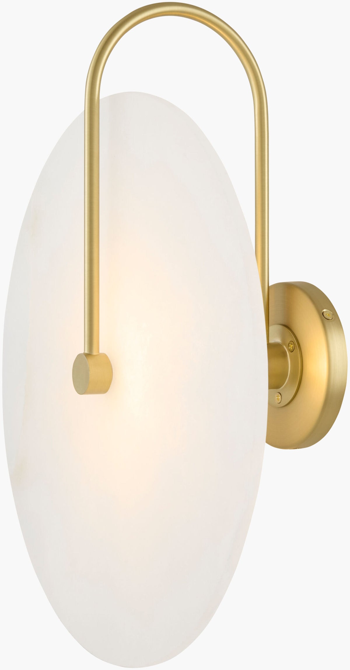 Bellaria 16" Iron Wall Sconce, Electroplated Metallic Brass