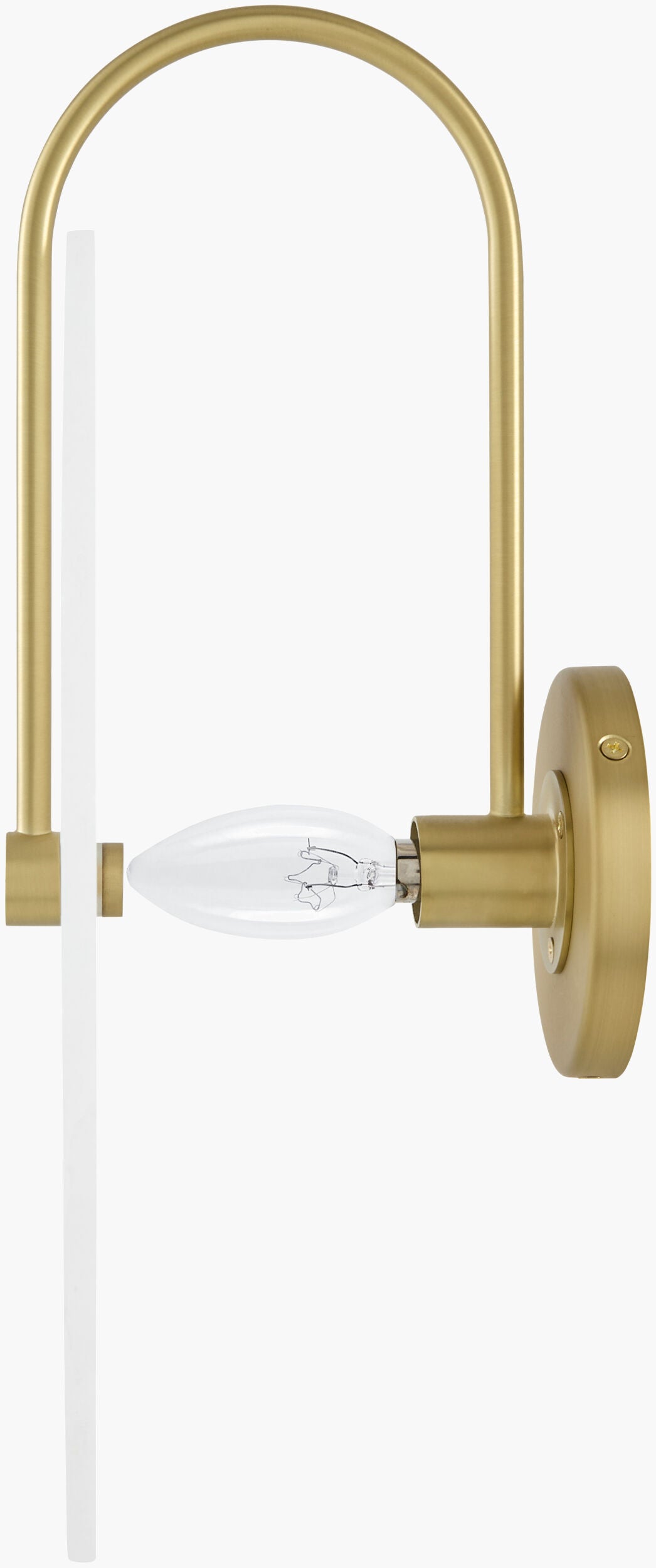 Bellaria 16" Iron Wall Sconce, Electroplated Metallic Brass