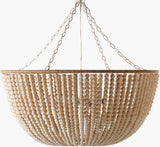 Belem Iron Pendant Light, Hand Painted Cream (BLM-002)