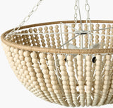 Belem Iron Pendant Light, Hand Painted Cream