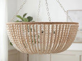 Belem Iron Pendant Light, Hand Painted Cream