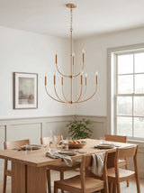Belden Iron Chandelier, Metallic Metallic Brass