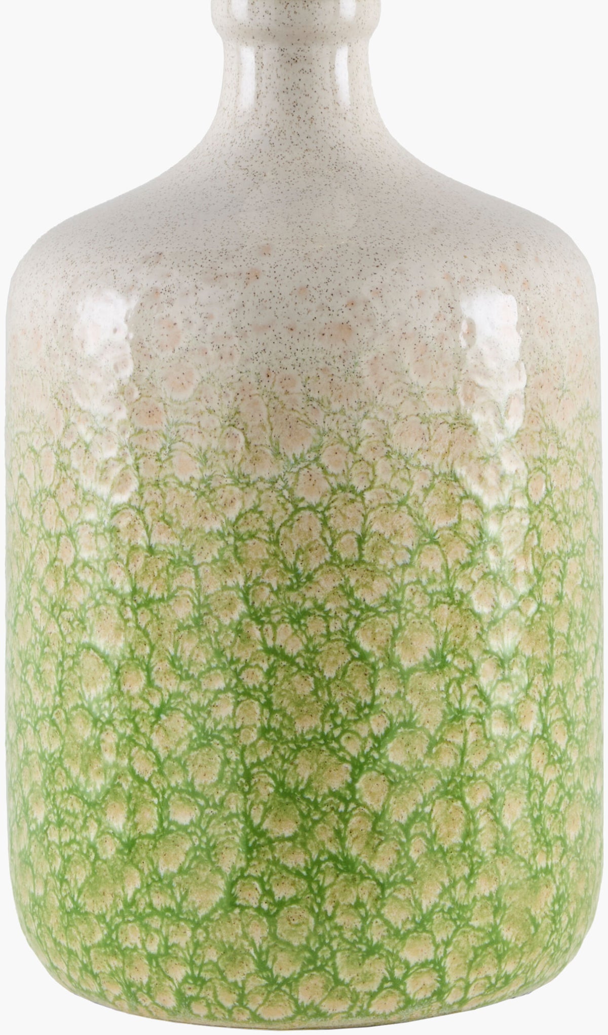 Benin 23" Ceramic Table Lamp, Glazed Green