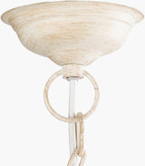 Brynlee Iron Pendant Light, Antiqued Beige, Hand Finished Gold