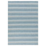 Stripe Polyester Living Room Rug — Indoor Outdoor, Flatweave, Hand Woven, Boardwalk