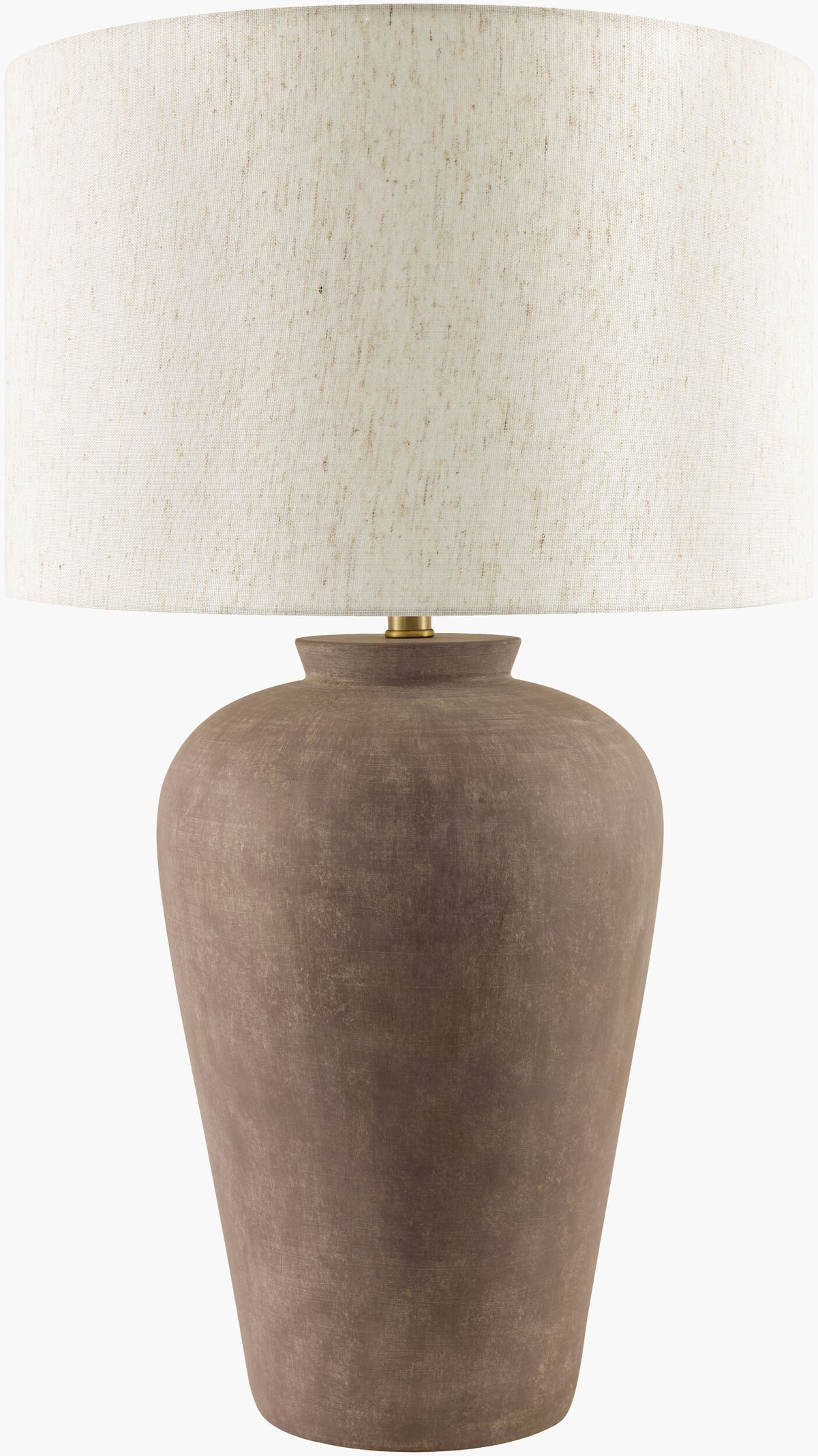Encina 32" Cement Table Lamp, Painted Blush