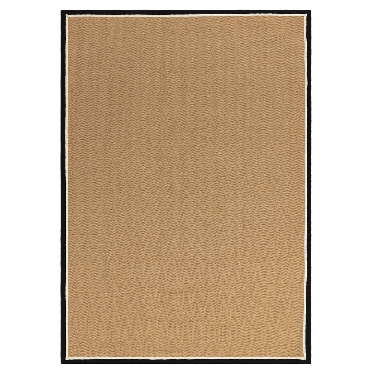 Bordo Rug - Herringbone Charcoal Cream