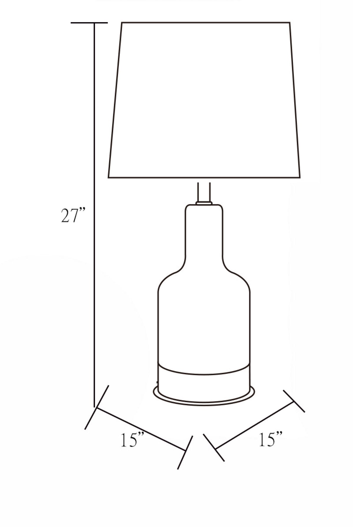 Brae 27" Concrete Table Lamp, Painted Light Gray