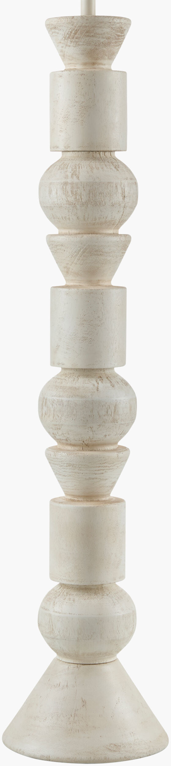 Berekua 62" Resin Floor Lamp, Painted White
